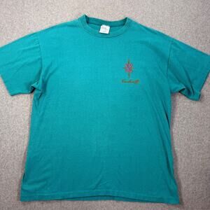 Vintage Premier Sportswear Nashville T-Shirt Size X-Large Green Stripe Crew Neck